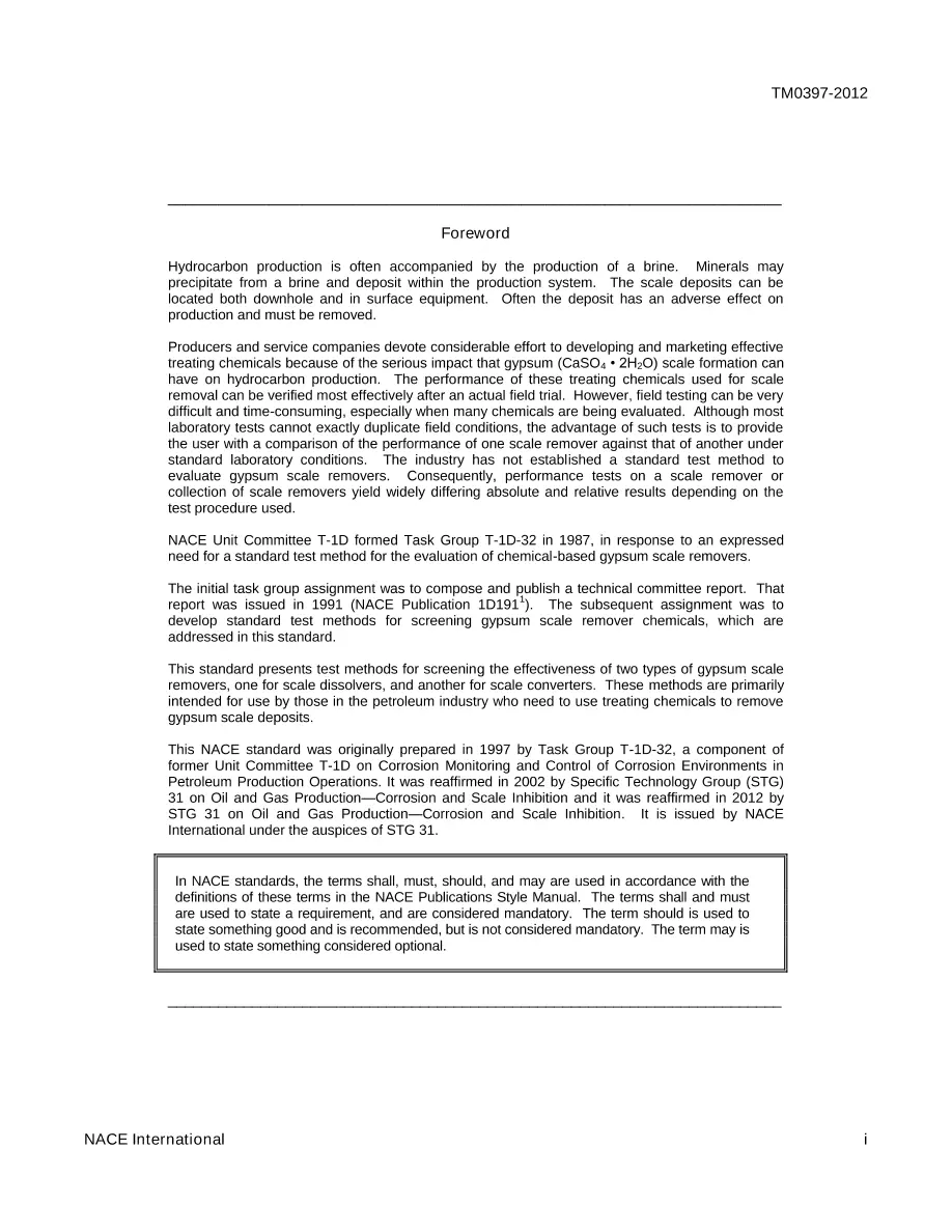 NACE TM0397-2012 NACE TM0397-2012 pdf