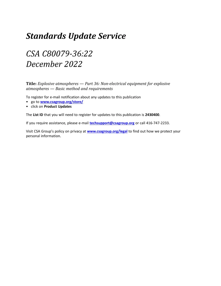 CSA C80079-36:22 CSA C80079-36:22 pdf