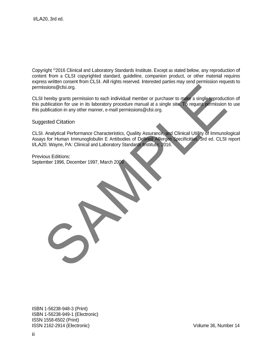 CLSI I/LA20 CLSI I/LA20 pdf