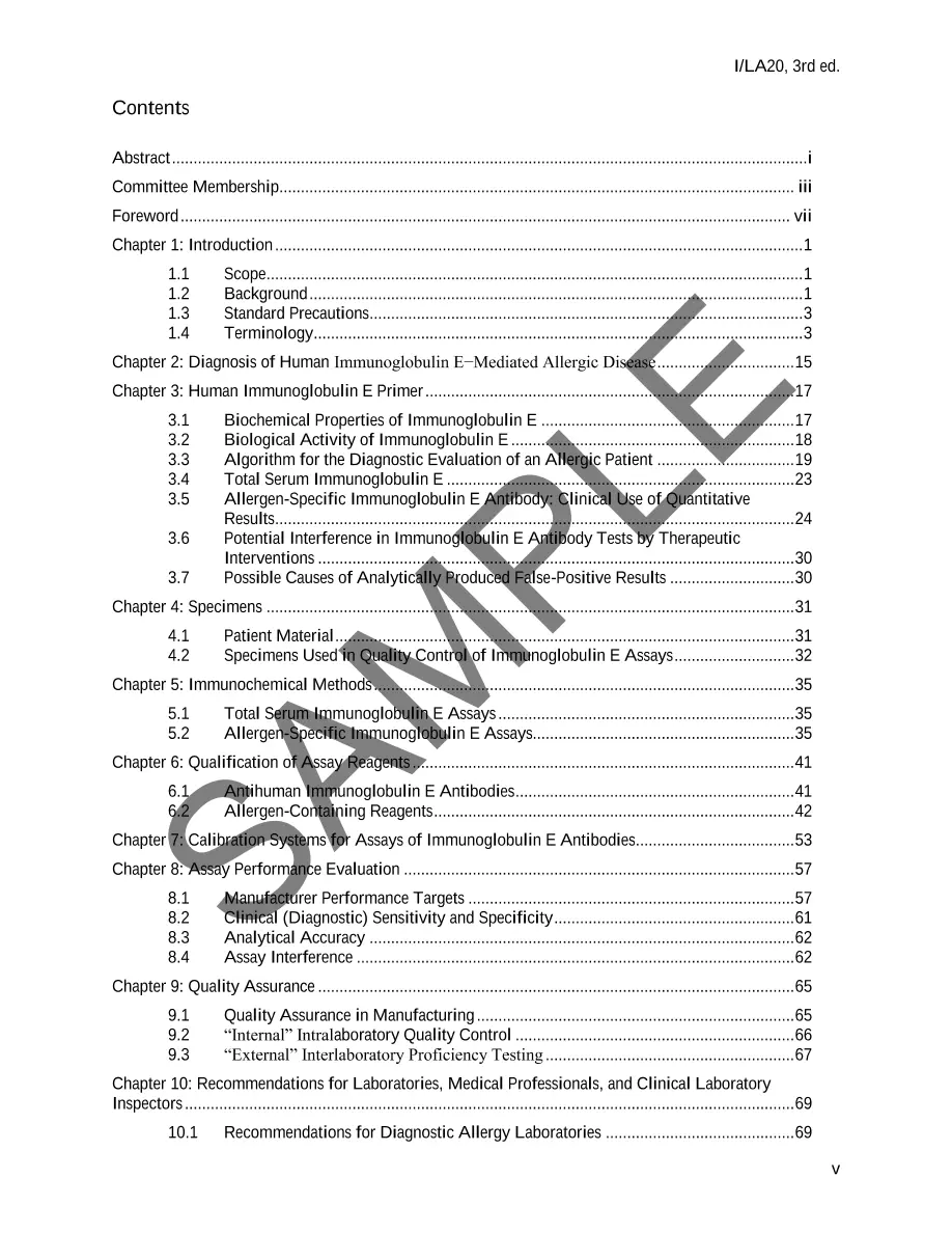 CLSI I/LA20 CLSI I/LA20 pdf
