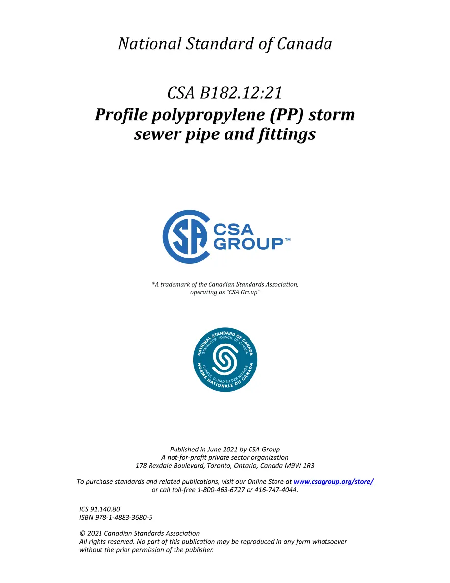 CSA B182.12:21 CSA B182.12:21 pdf
