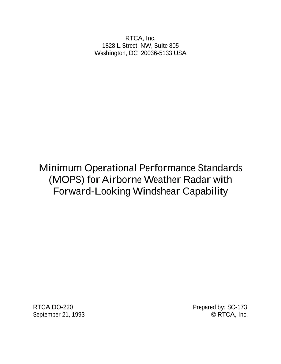 RTCA DO-220 pdf