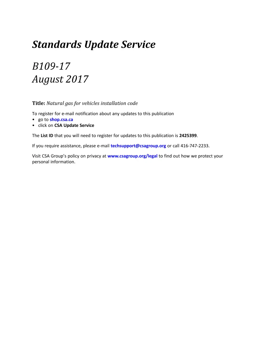 CSA B109-17 CSA B109-17 pdf