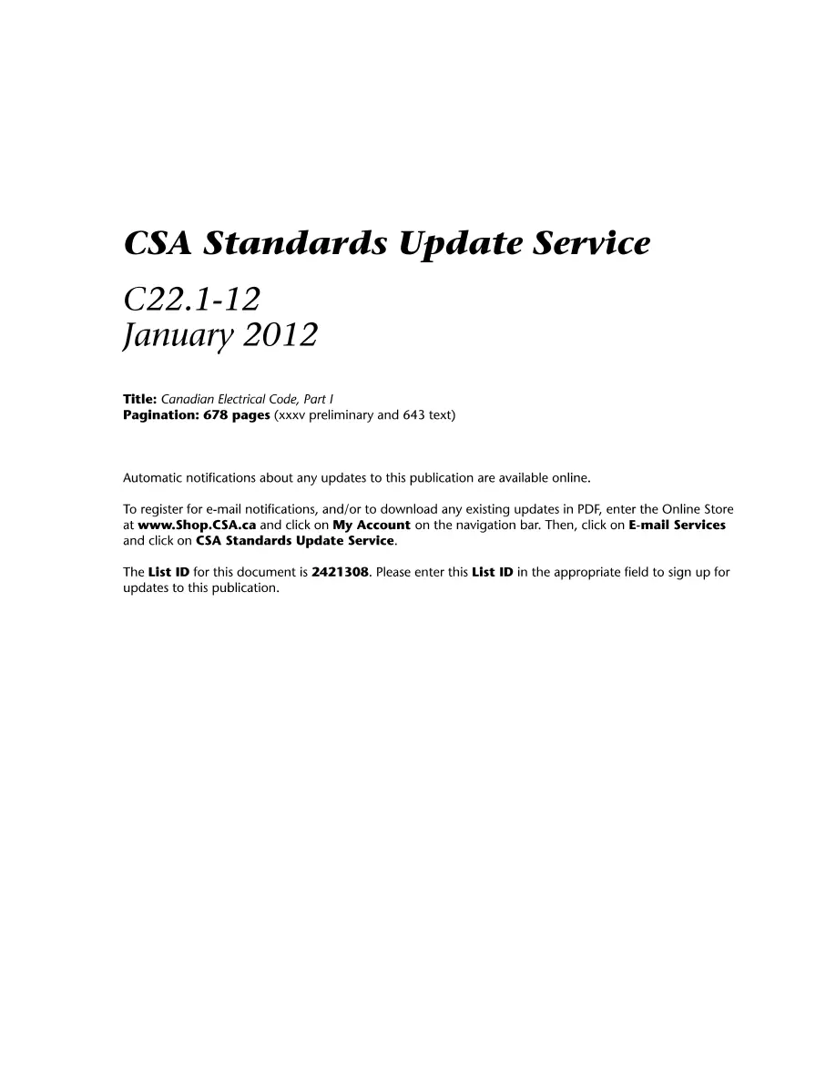 CSA C22.1-12 pdf