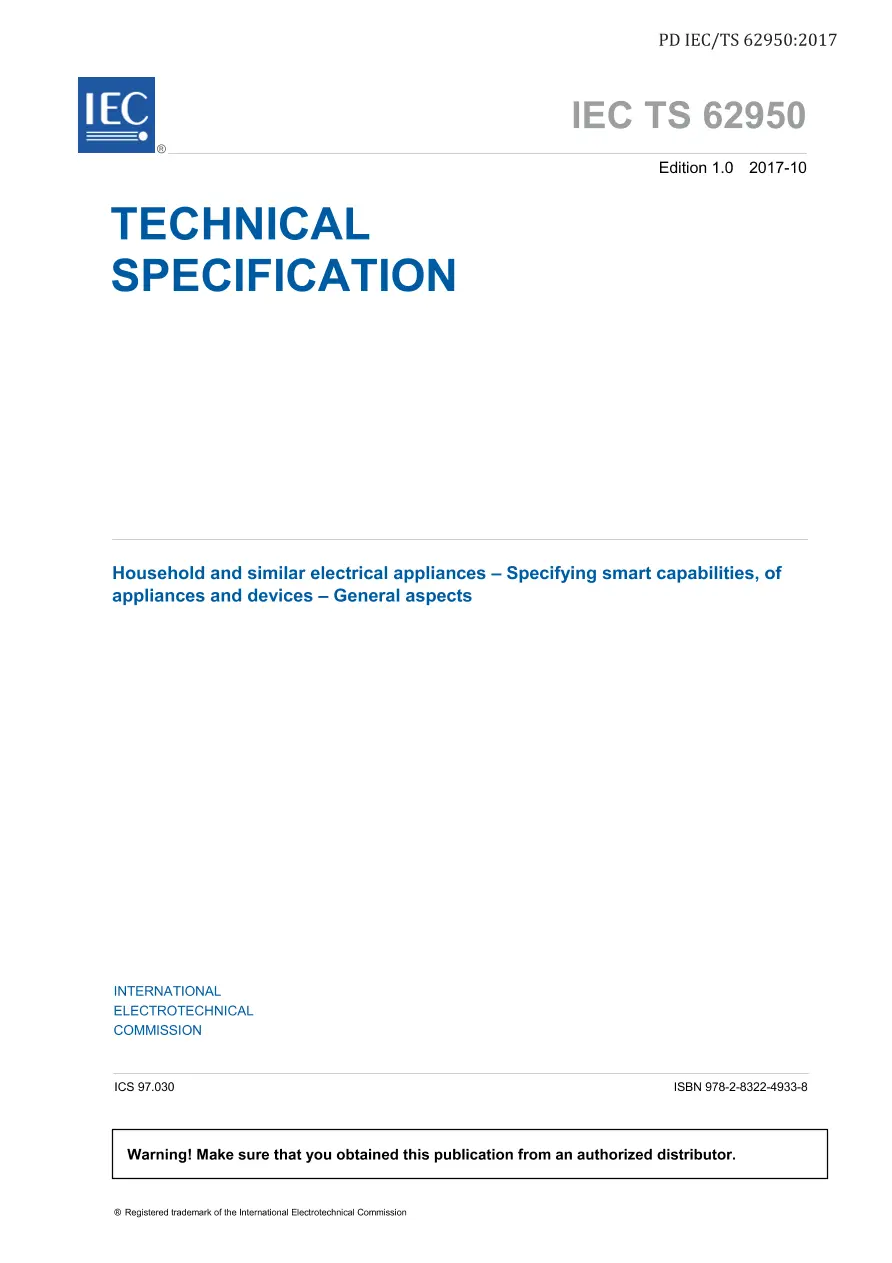 BS PD IEC/TS 62950:2017 pdf