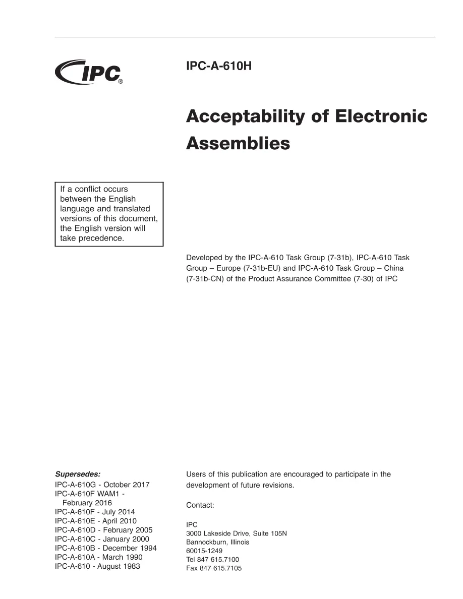 IPC A-610H IPC A-610H pdf