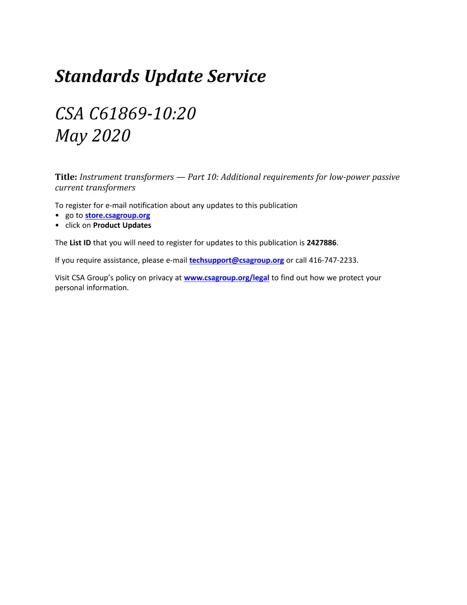 CSA C61869-10:20 CSA C61869-10:20 pdf