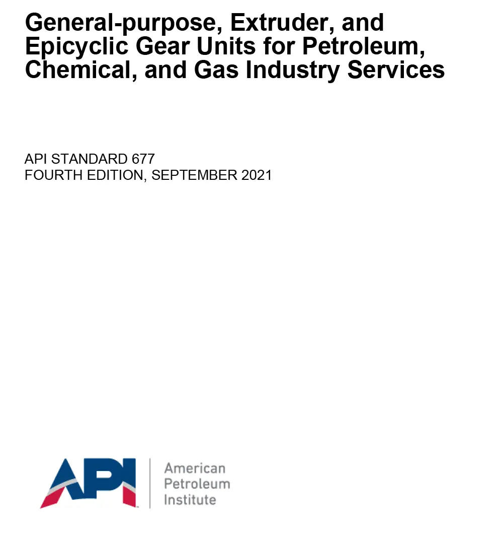 API Standard 677 Fourth Edition 2021 PDF API Standard 677 Fourth Edition 2021 PDF