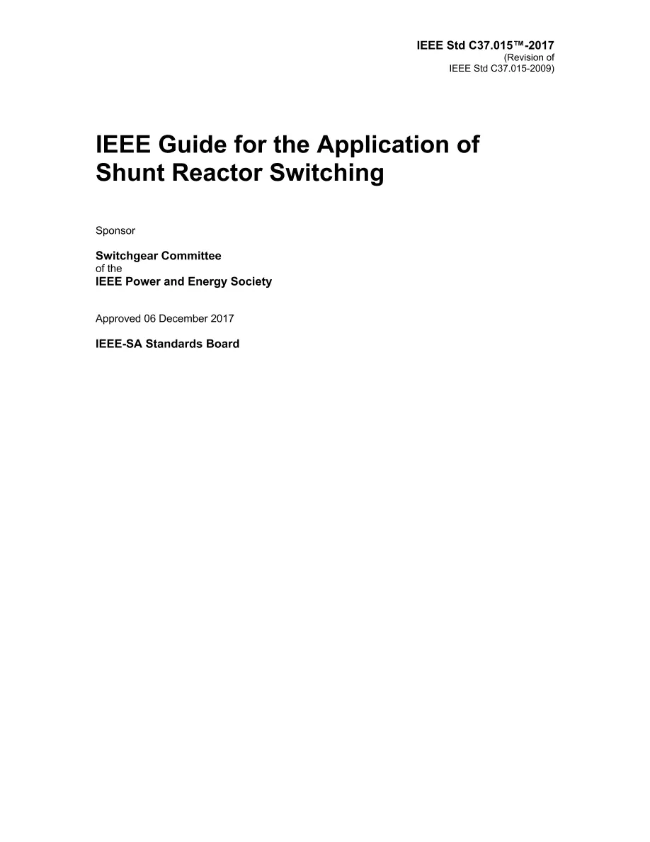 IEEE C37.015-2017 IEEE C37.015-2017 pdf