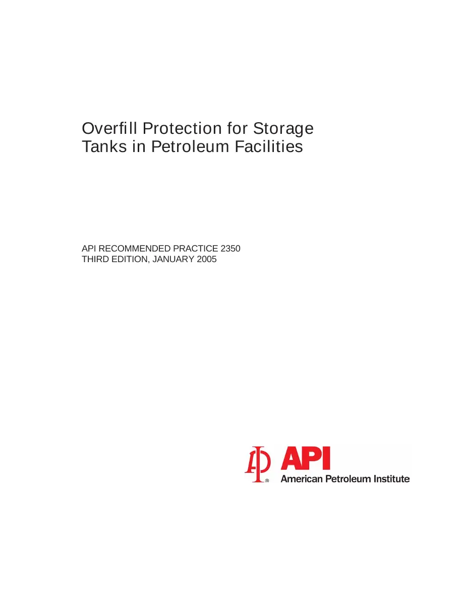 API RP 2350 API RP 2350 pdf