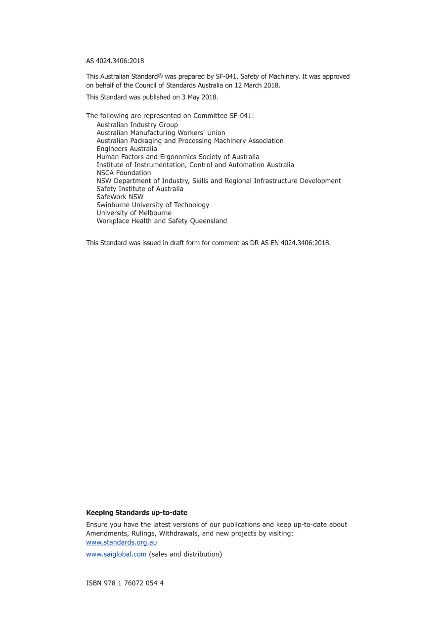 AS 4024.3406:2018 AS 4024.3406:2018 pdf