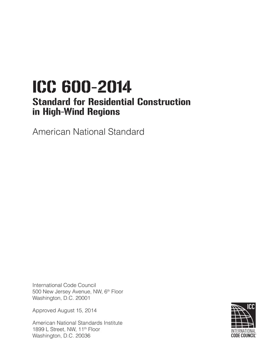 ICC 600-2014 ICC 600-2014 pdf
