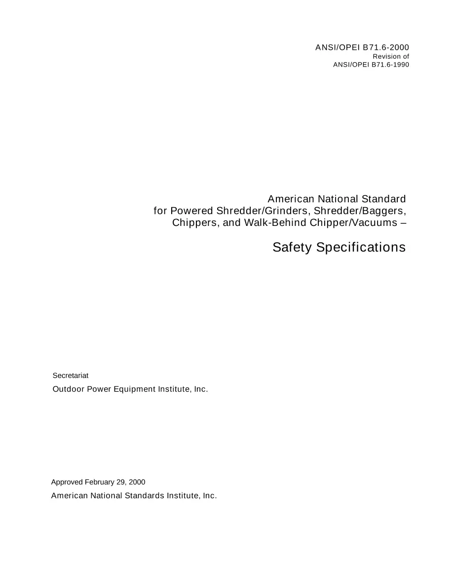OPEI B71.6-2000 OPEI B71.6-2000 pdf