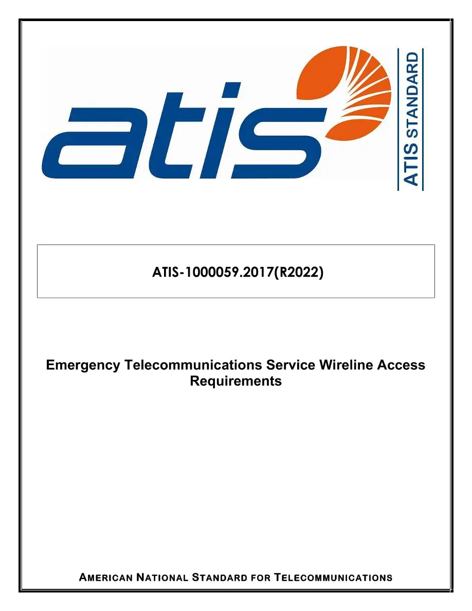 ATIS 1000059.2017 (R2022) ATIS 1000059.2017 (R2022) pdf