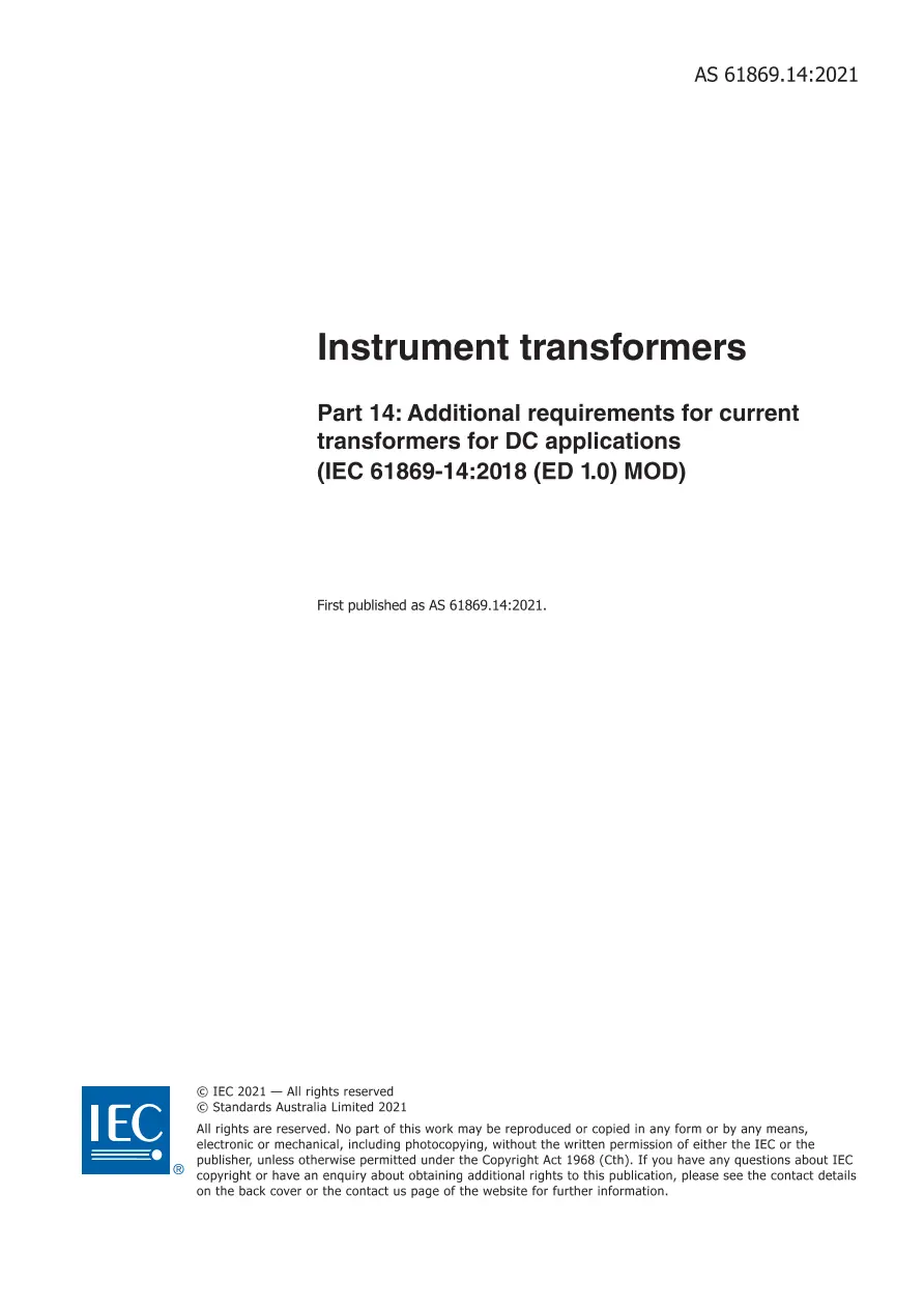 AS 61869.14:2021 AS 61869.14:2021 pdf