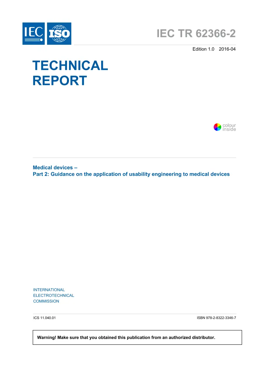 BS PD IEC/TR 62366-2:2016 BS PD IEC/TR 62366-2:2016 pdf
