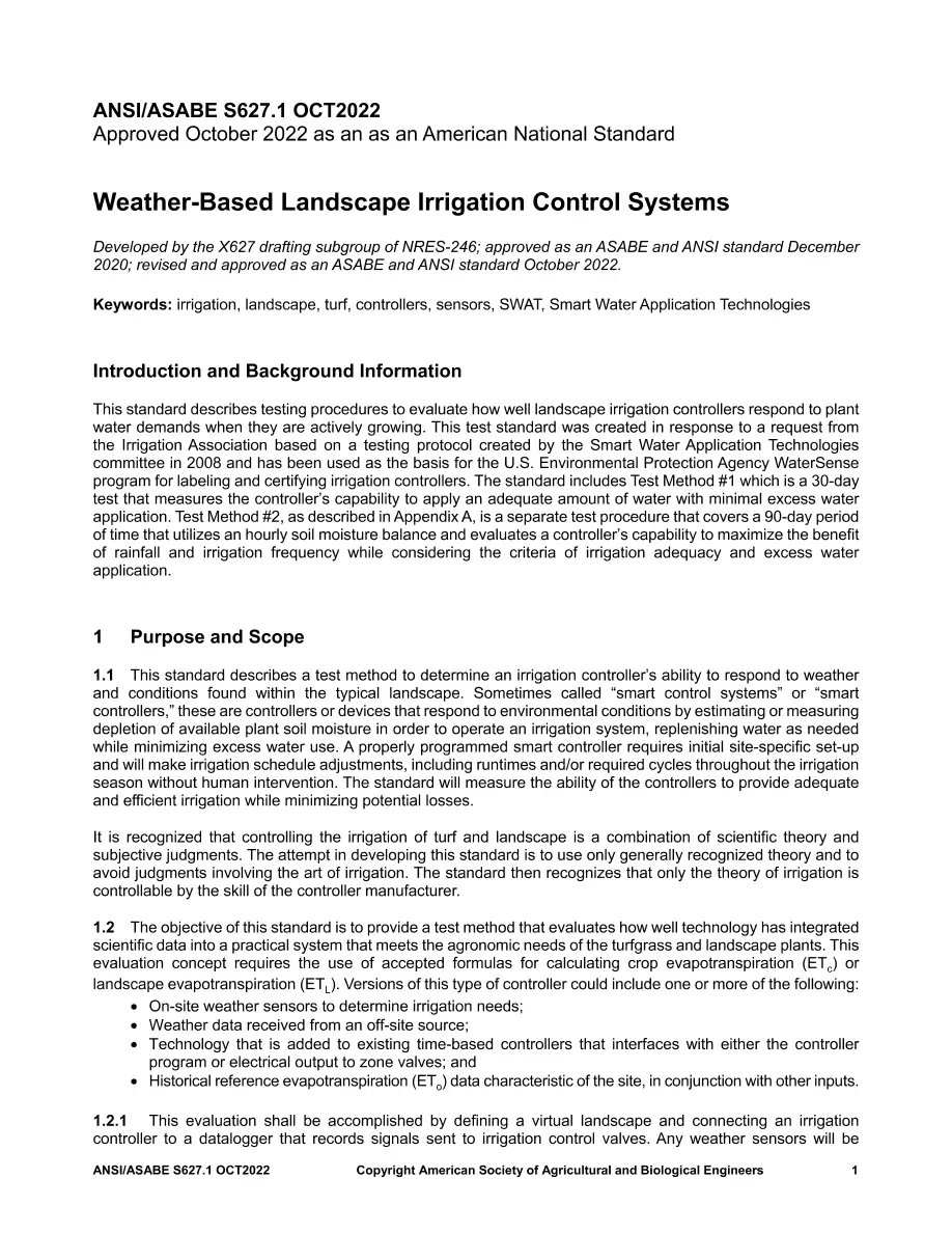 ASAE/ASABE S627.1 ASAE/ASABE S627.1 pdf