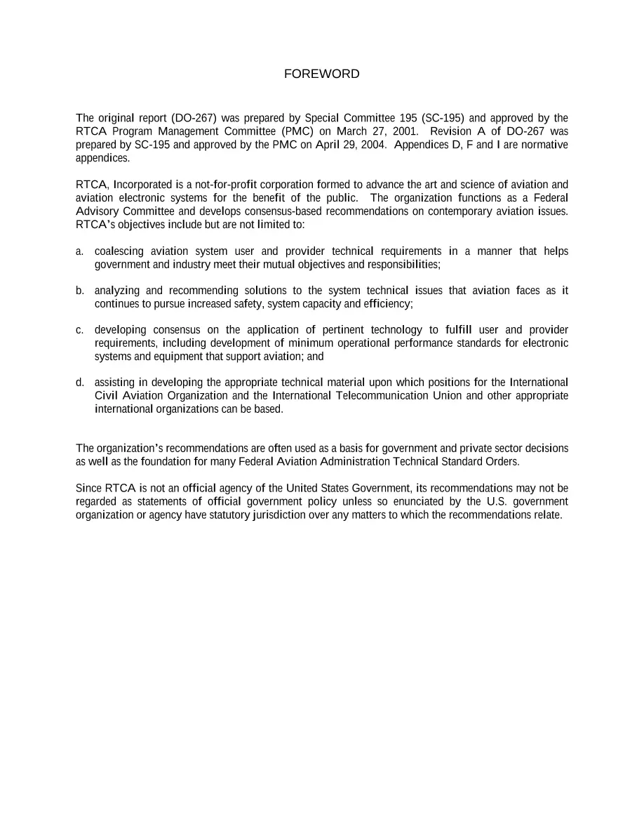 RTCA DO-267A pdf