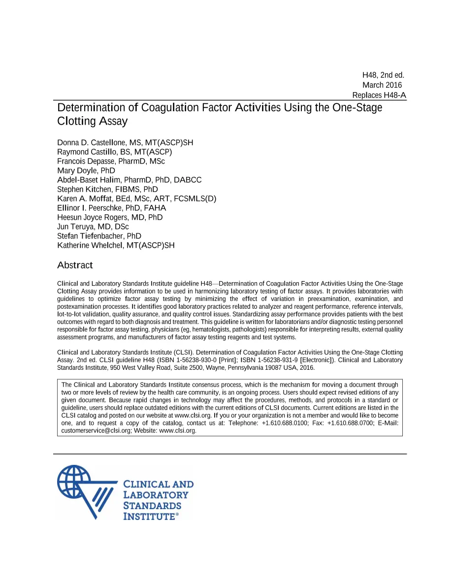 CLSI H48 pdf