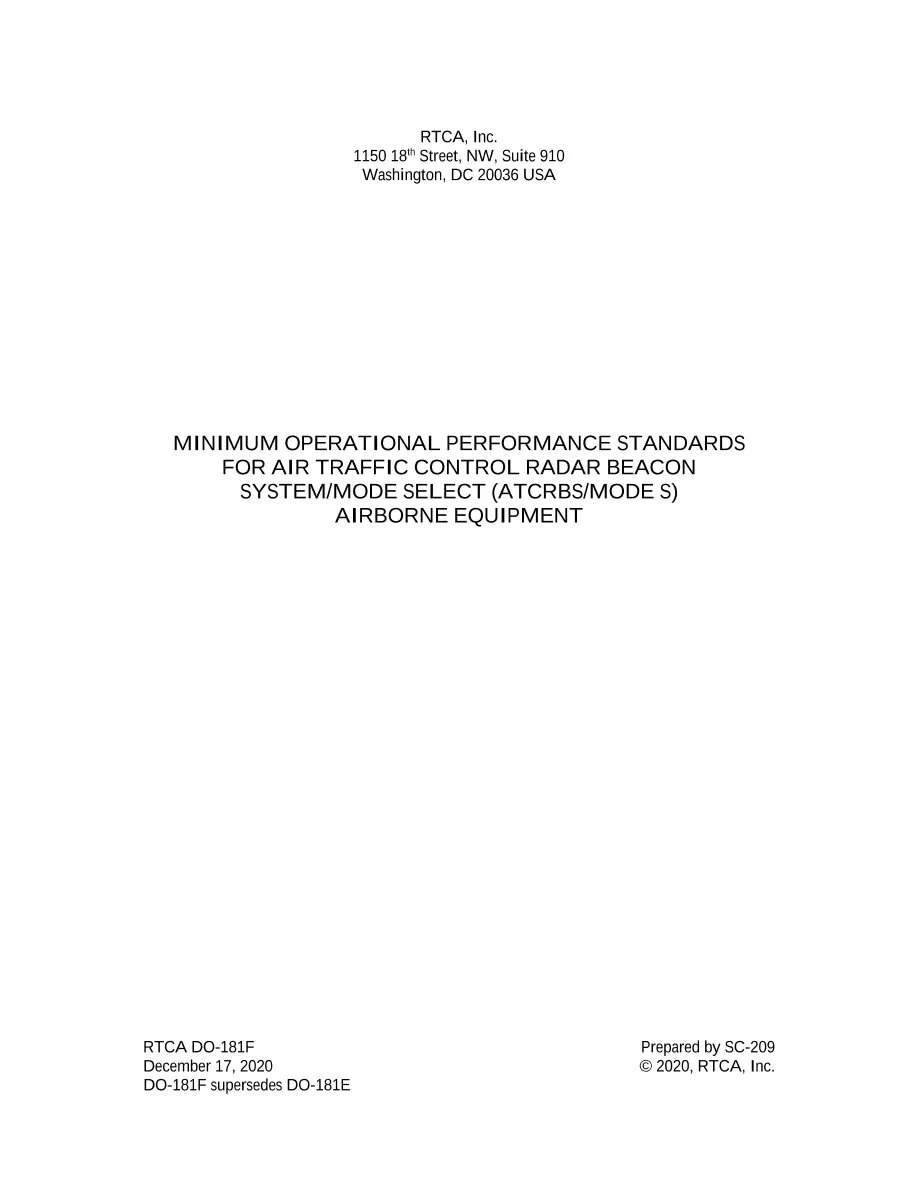RTCA DO-181F pdf