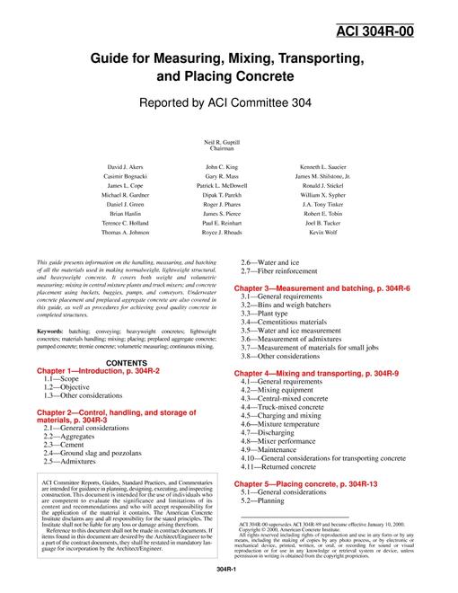 ACI 304R-00 (R2009) ACI 304R-00 (R2009) pdf
