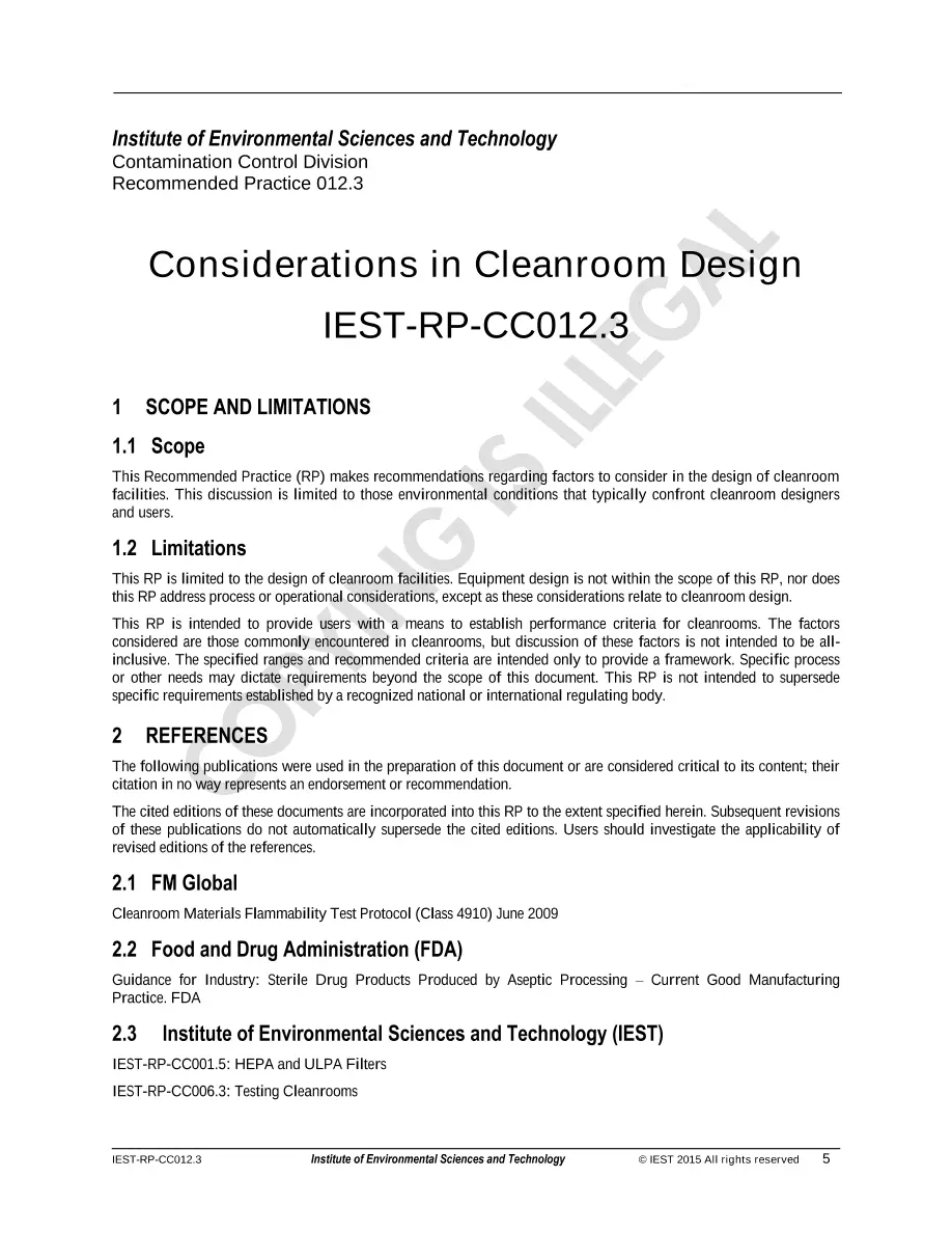 IEST RP-CC012.3 IEST RP-CC012.3 pdf