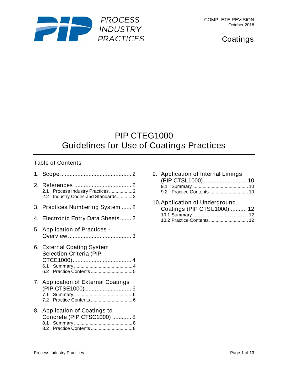 PIP CTEG1000 PIP CTEG1000 pdf