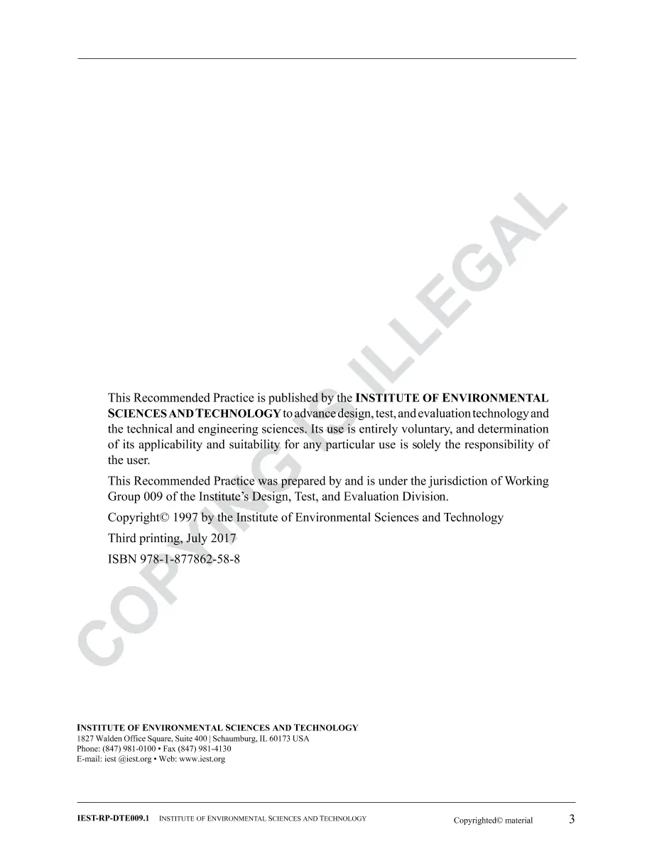 IEST RP-DTE009.1 IEST RP-DTE009.1 pdf