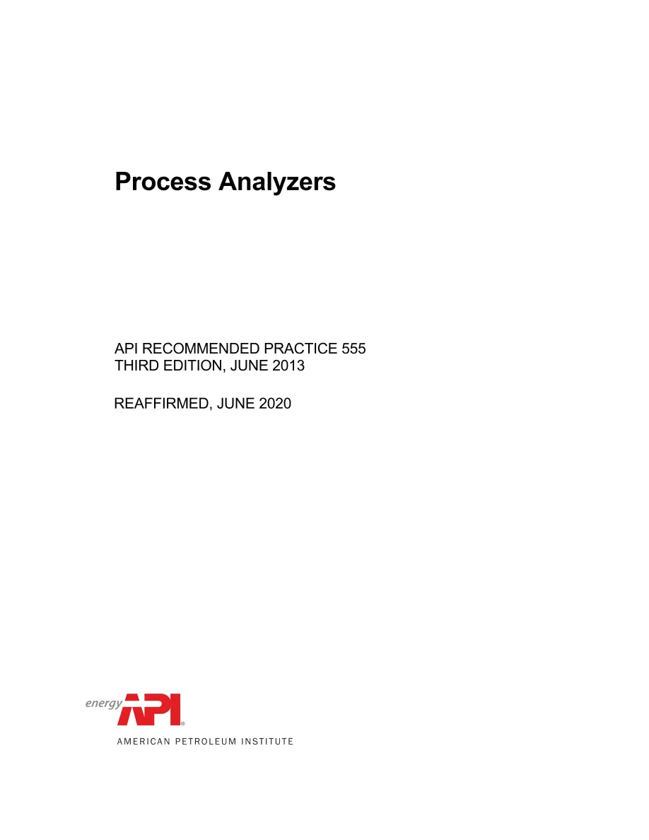 API RP 555 (R2020) API RP 555 (R2020) pdf