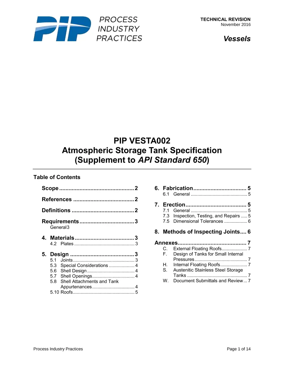 PIP VESTA002 PIP VESTA002 pdf