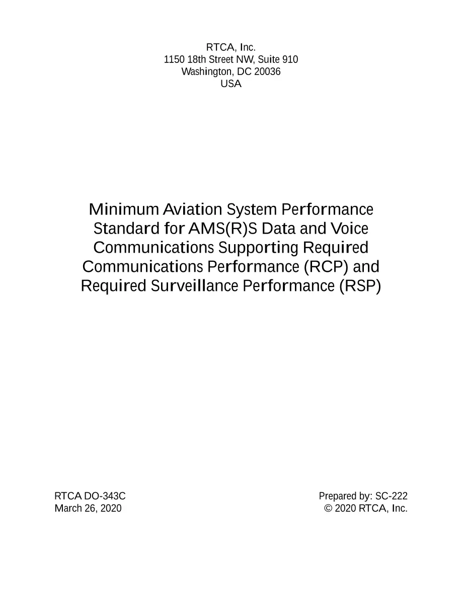 RTCA DO-343C pdf