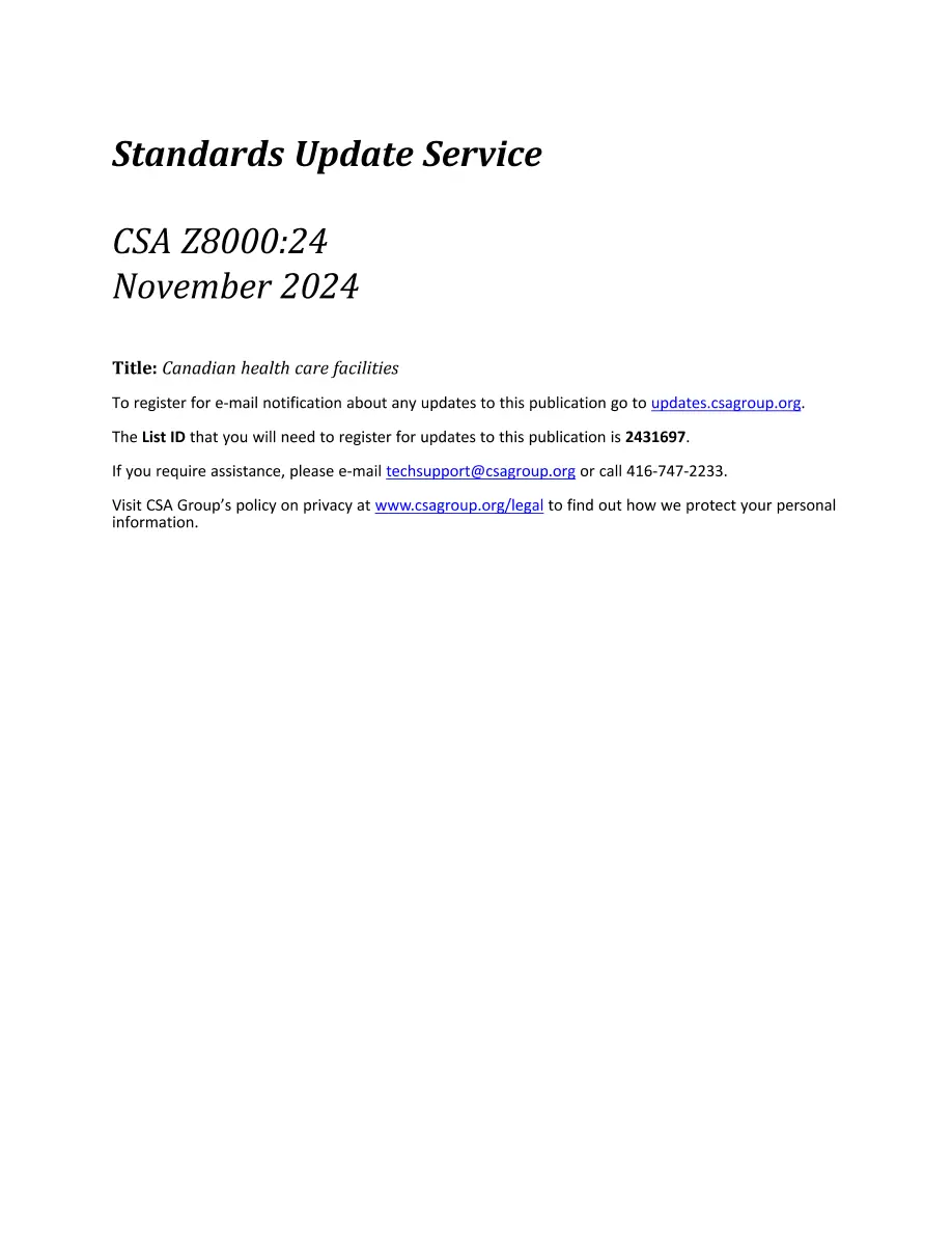 CSA Z8000:24 CSA Z8000:24 pdf