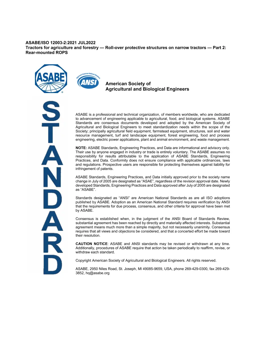 ASAE/ASABE ISO 12003-2:2021 ASAE/ASABE ISO 12003-2:2021 pdf