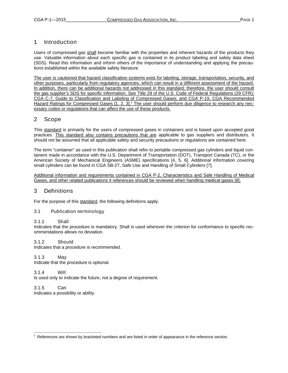 CGA P-1 CGA P-1 pdf