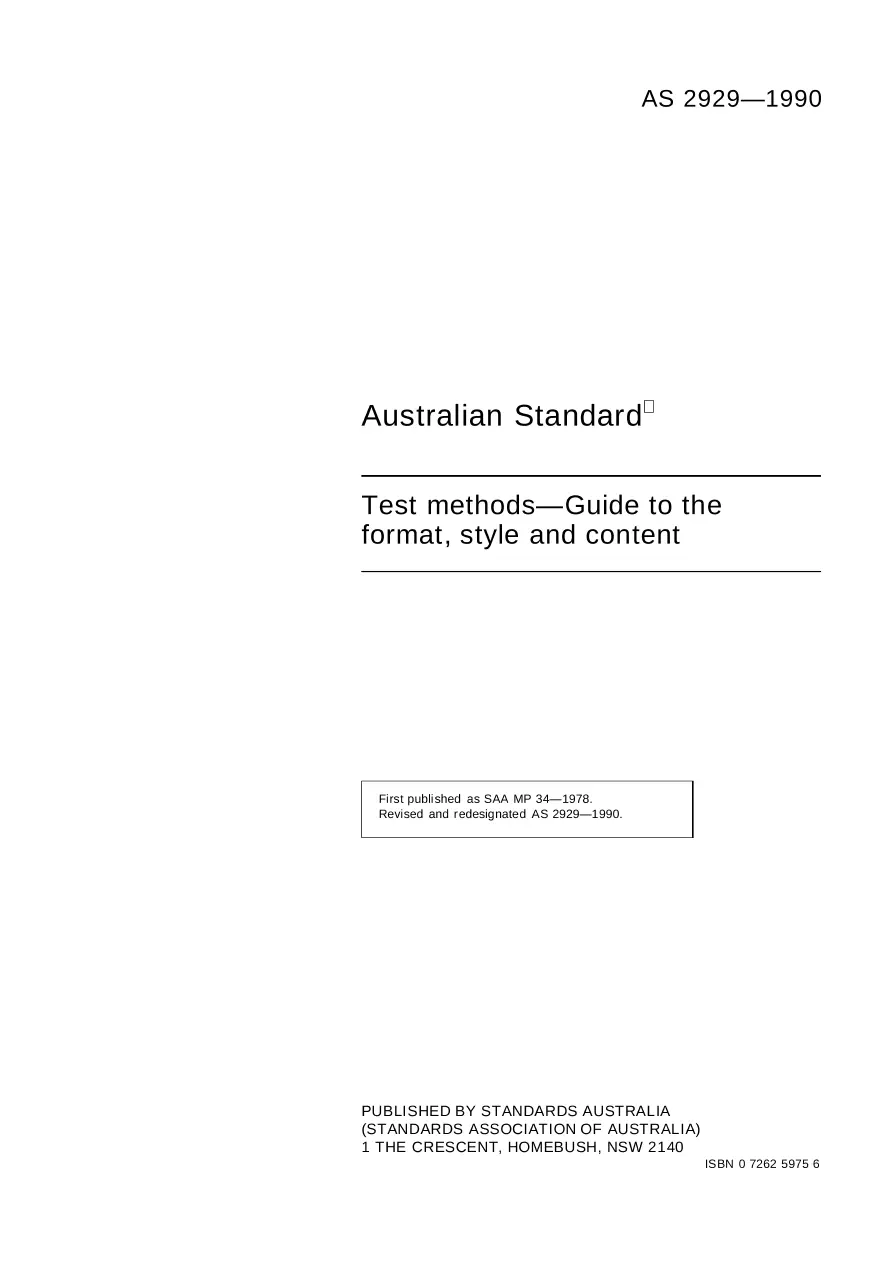 AS 2929-1990 AS 2929-1990 pdf