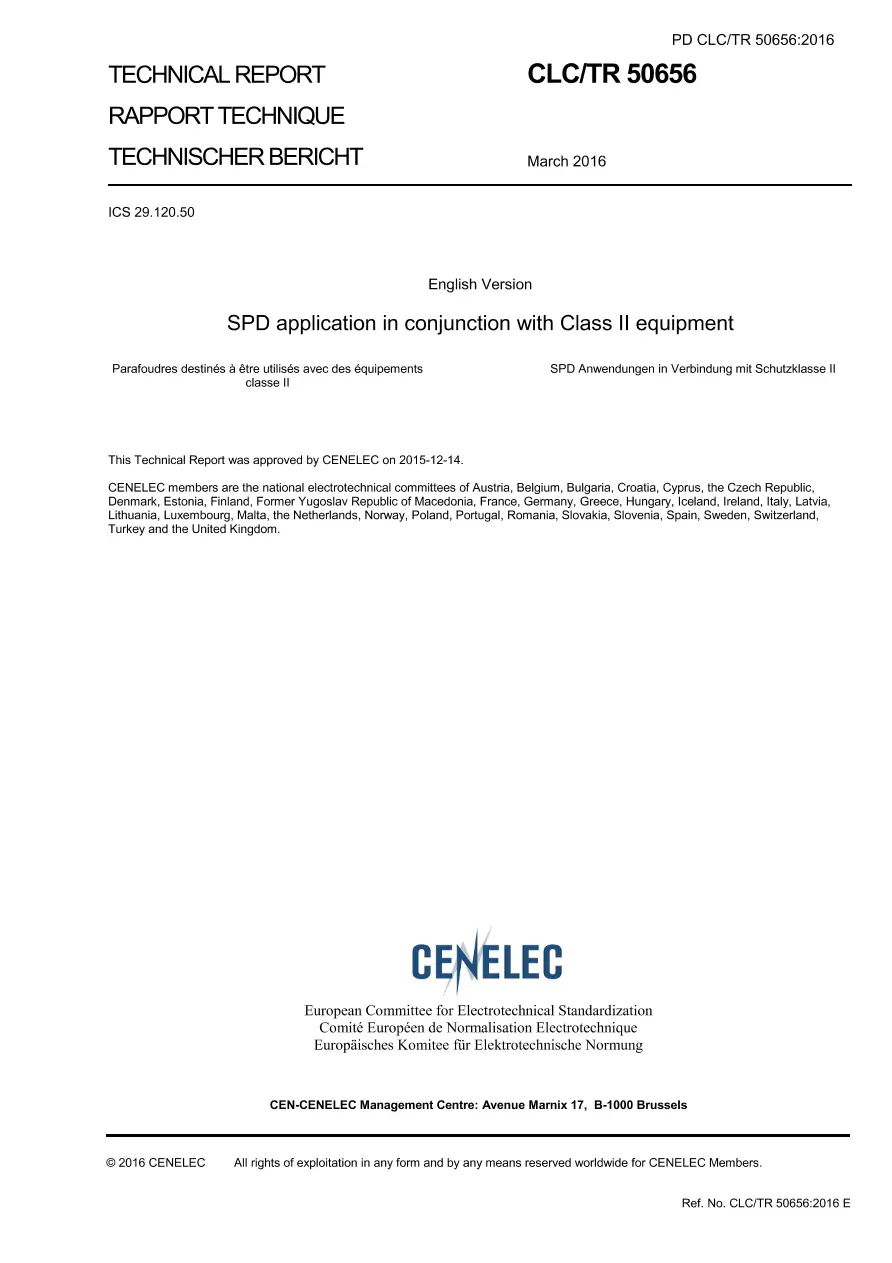 BS PD CLC/TR 50656:2016 BS PD CLC/TR 50656:2016 pdf