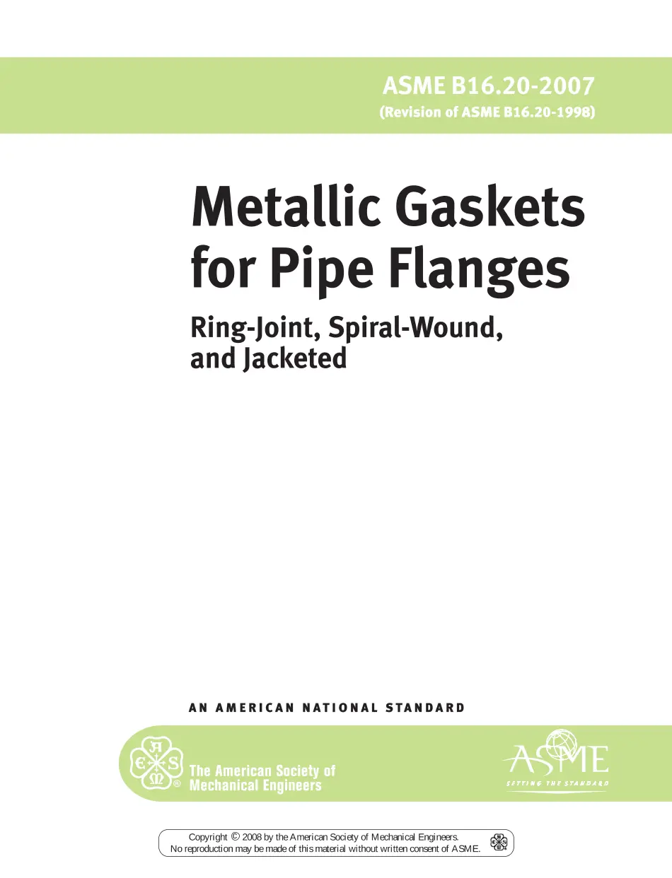 ASME B16.20-2007 ASME B16.20-2007 pdf