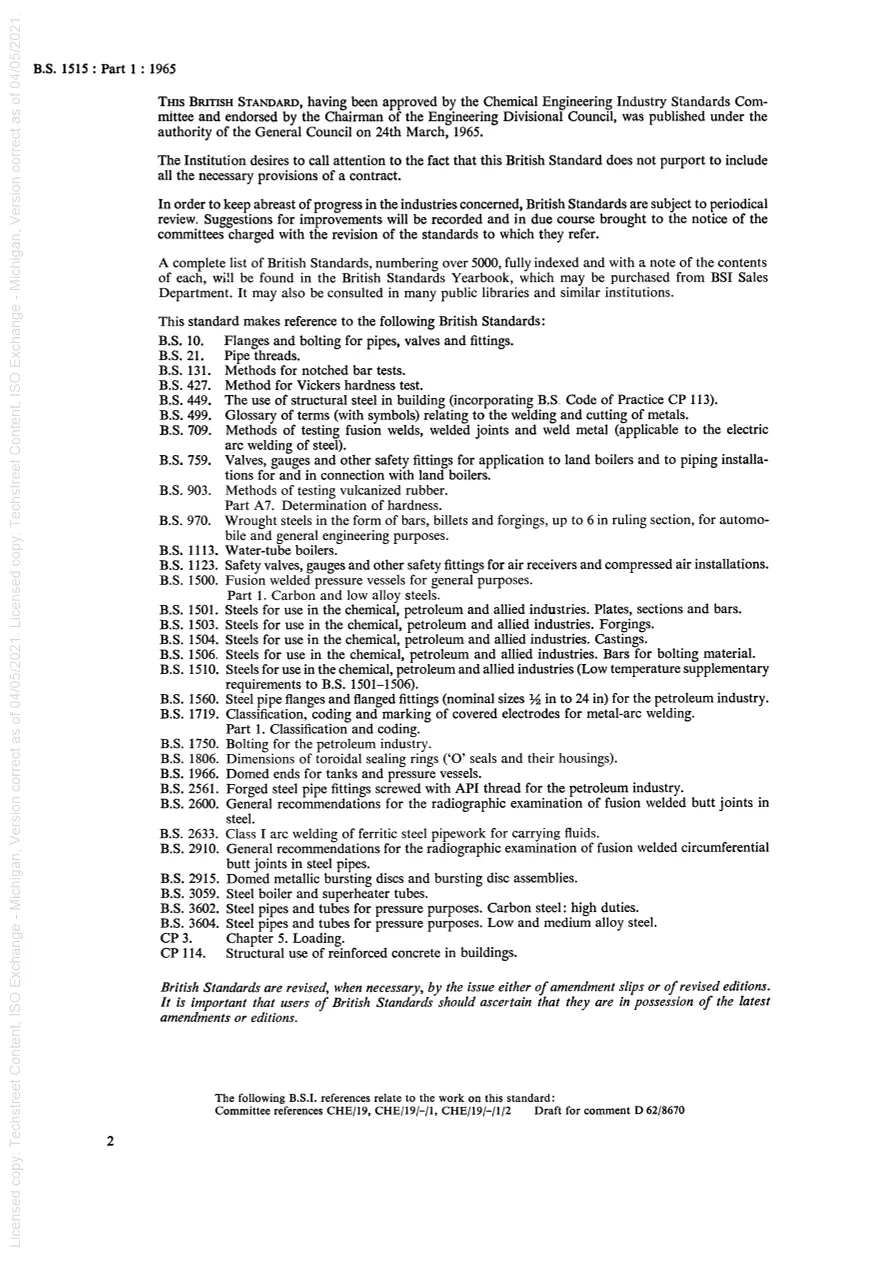 BS 1515-1:1965 BS 1515-1:1965 pdf