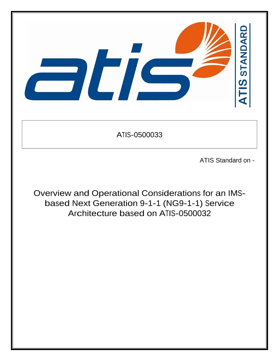 ATIS 0500033 ATIS 0500033 pdf