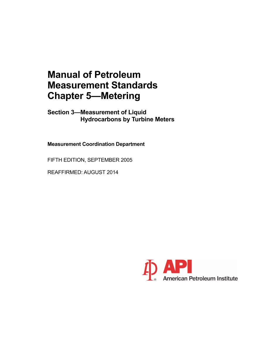API MPMS Chapter 5.3 (R2014) API MPMS Chapter 5.3 (R2014) pdf