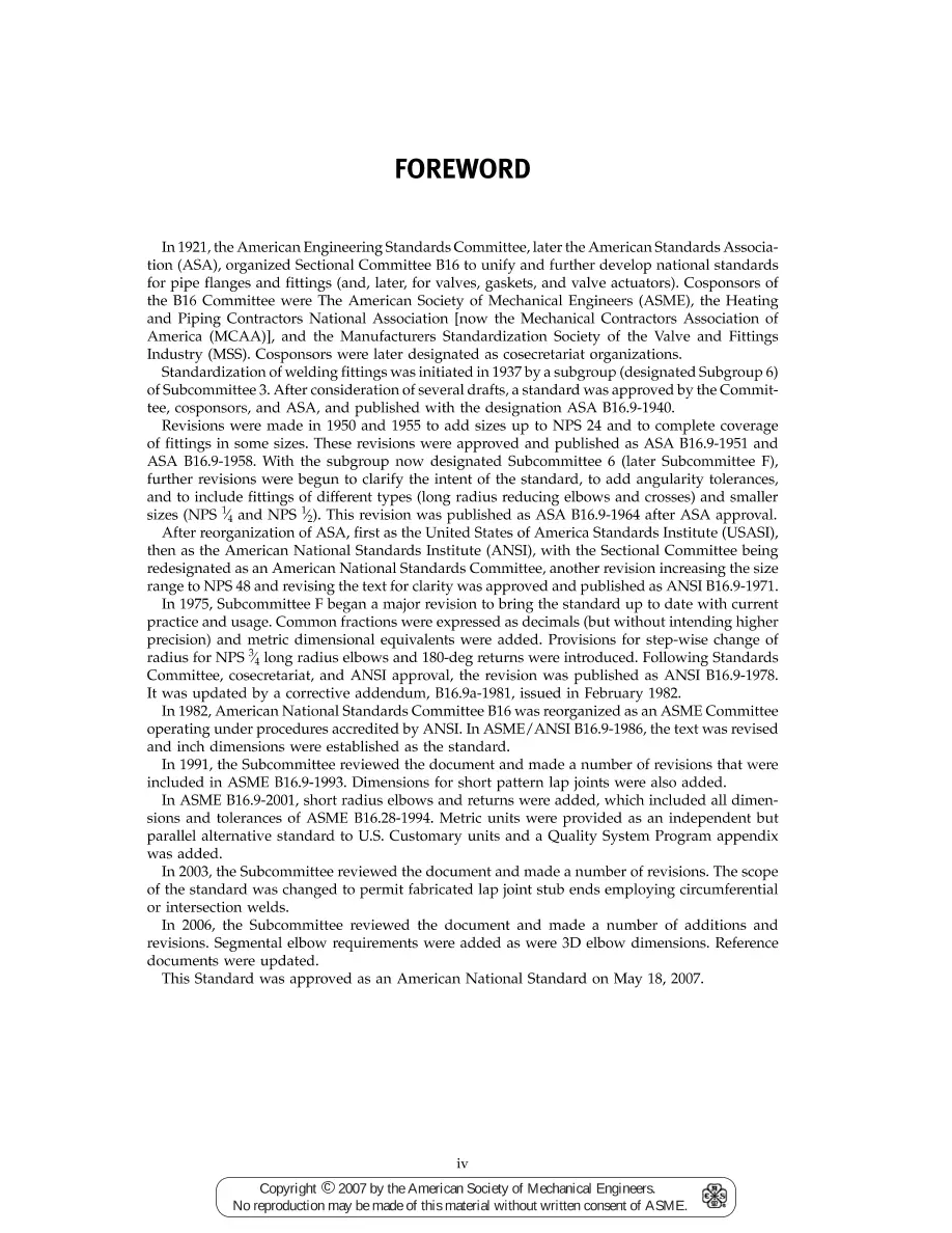 ASME B16.9-2007 ASME B16.9-2007 pdf