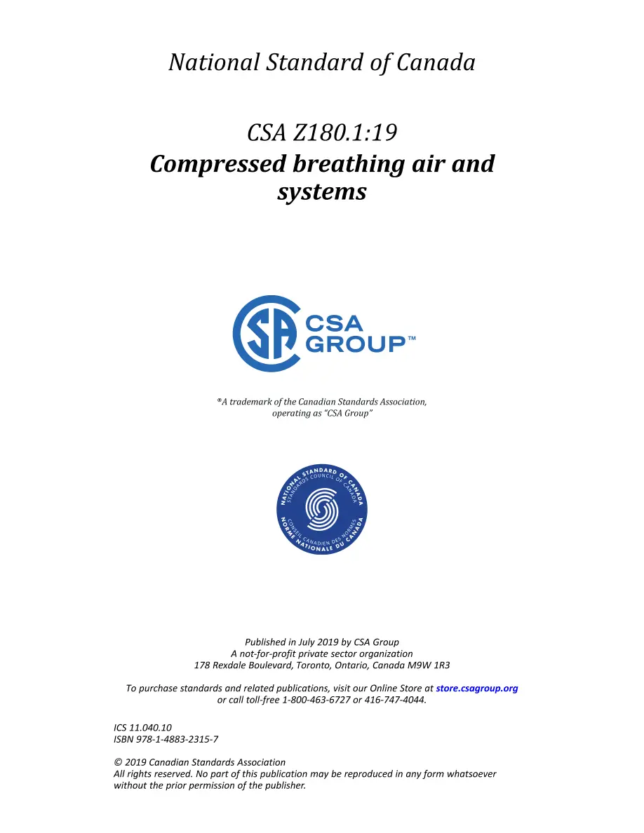 CSA Z180.1:19 CSA Z180.1:19 pdf