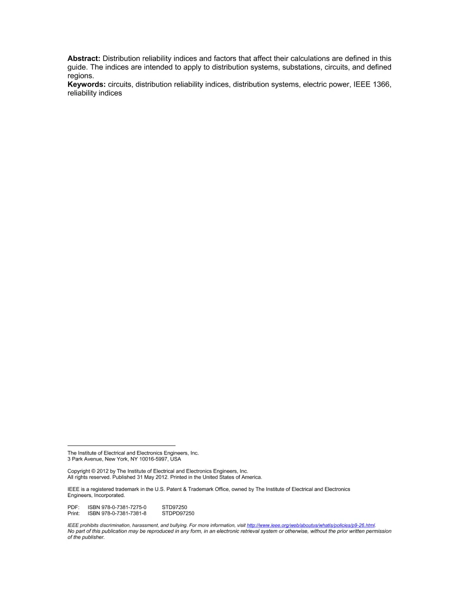 IEEE 1366-2012 IEEE 1366-2012 pdf