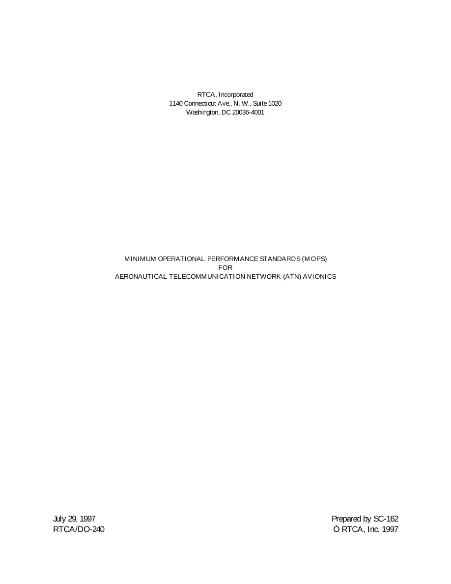 RTCA DO-240 pdf