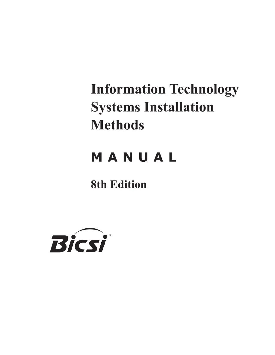 Information Technology Systems Installation Methods Manual, 8th Edition Information Technology Systems Installation Methods Manual, 8th Edition pdf