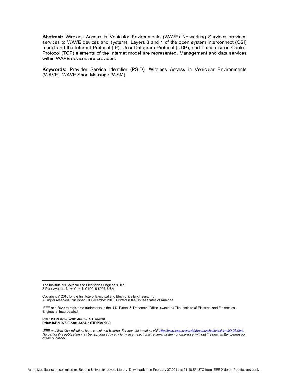IEEE 1609.3-2010 IEEE 1609.3-2010 pdf