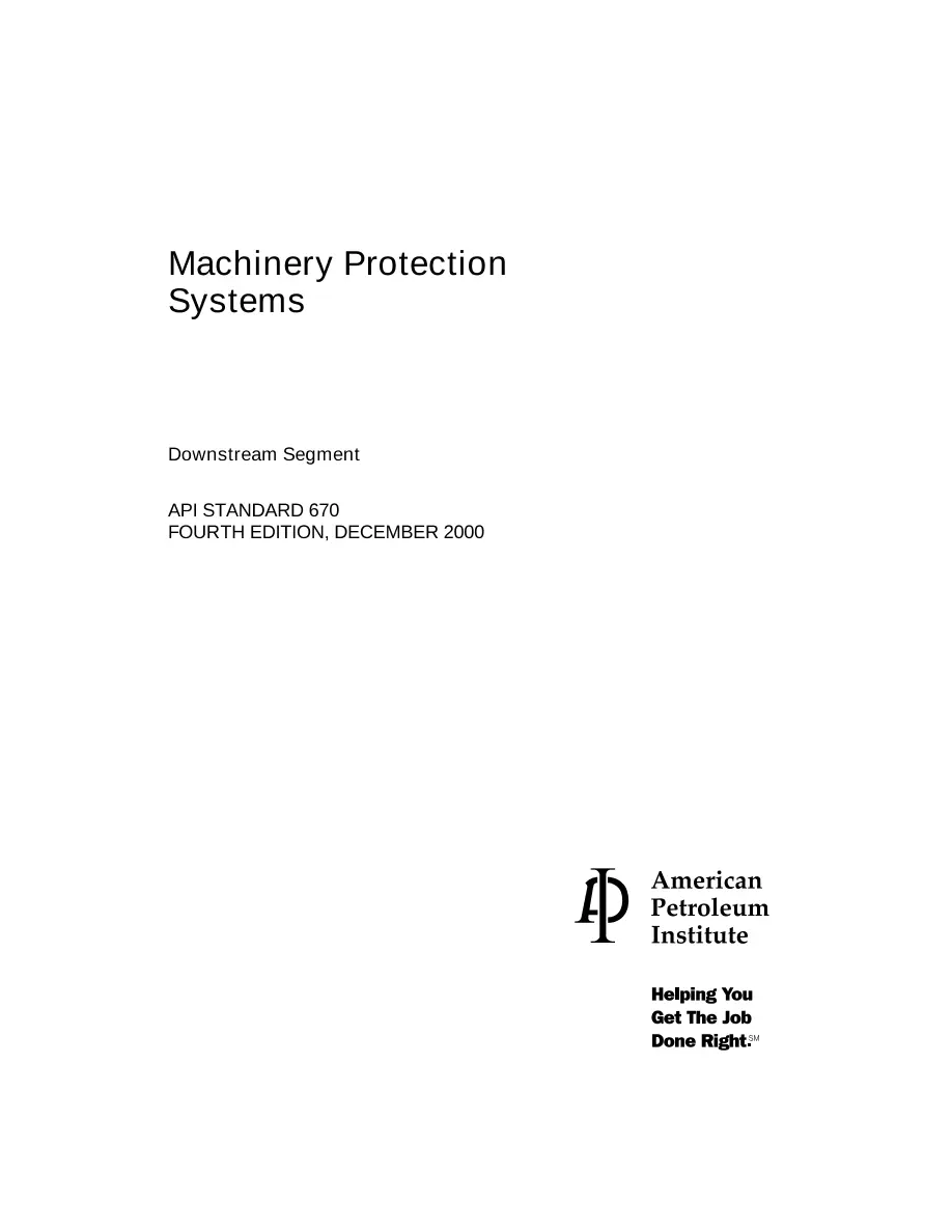 API Std 670 (R2010) pdf