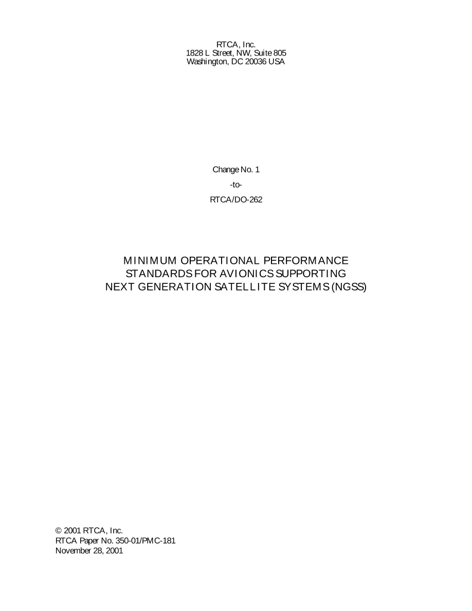 RTCA DO-262 Change 1 pdf