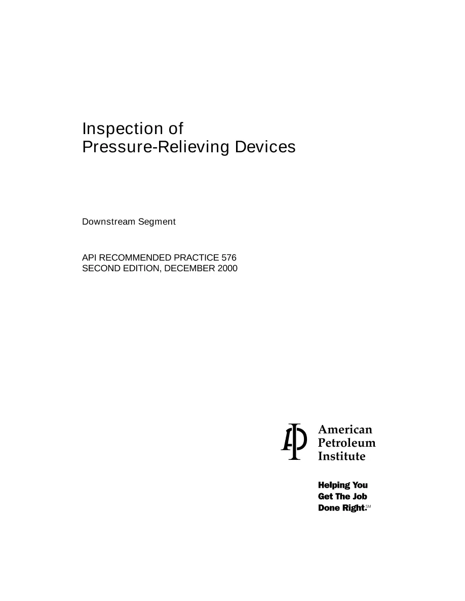 API RP 576 API RP 576 pdf