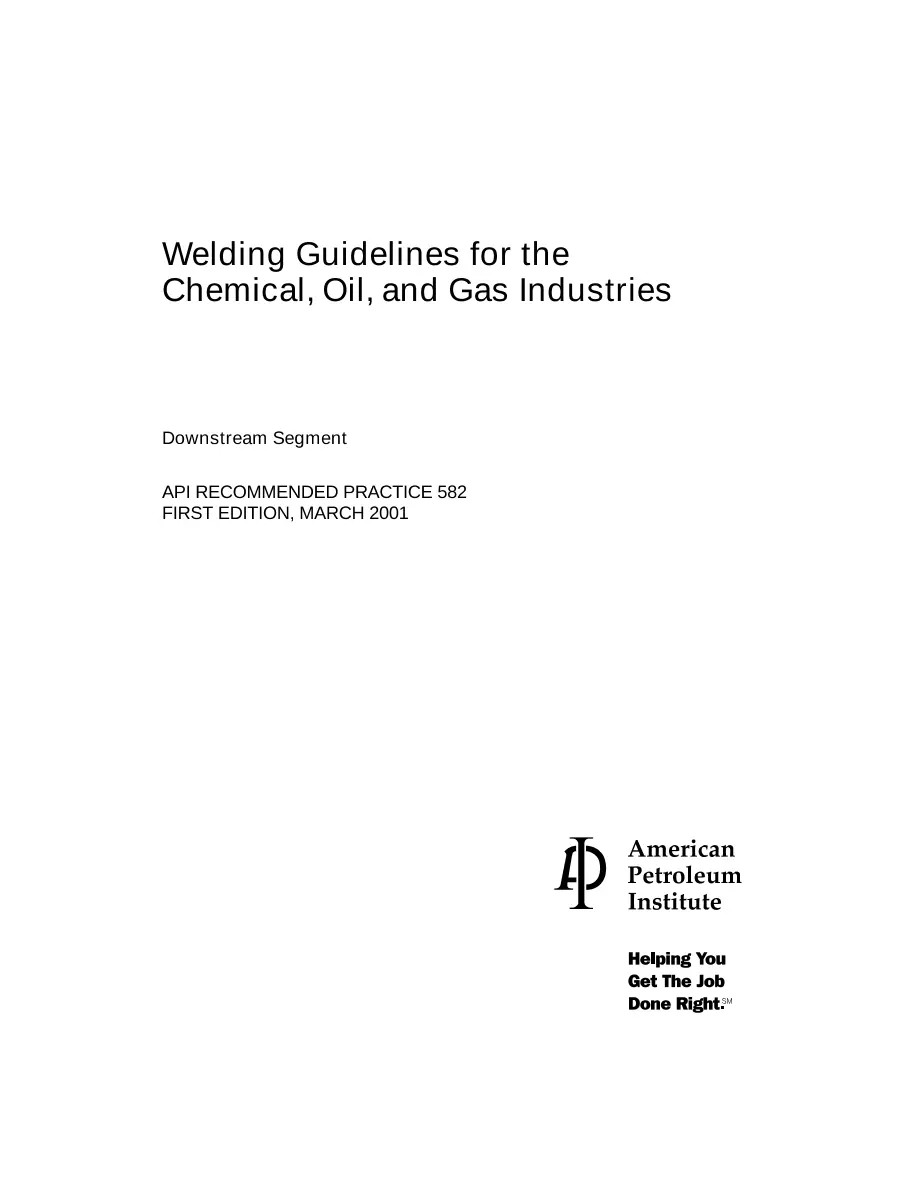 API RP 582 pdf